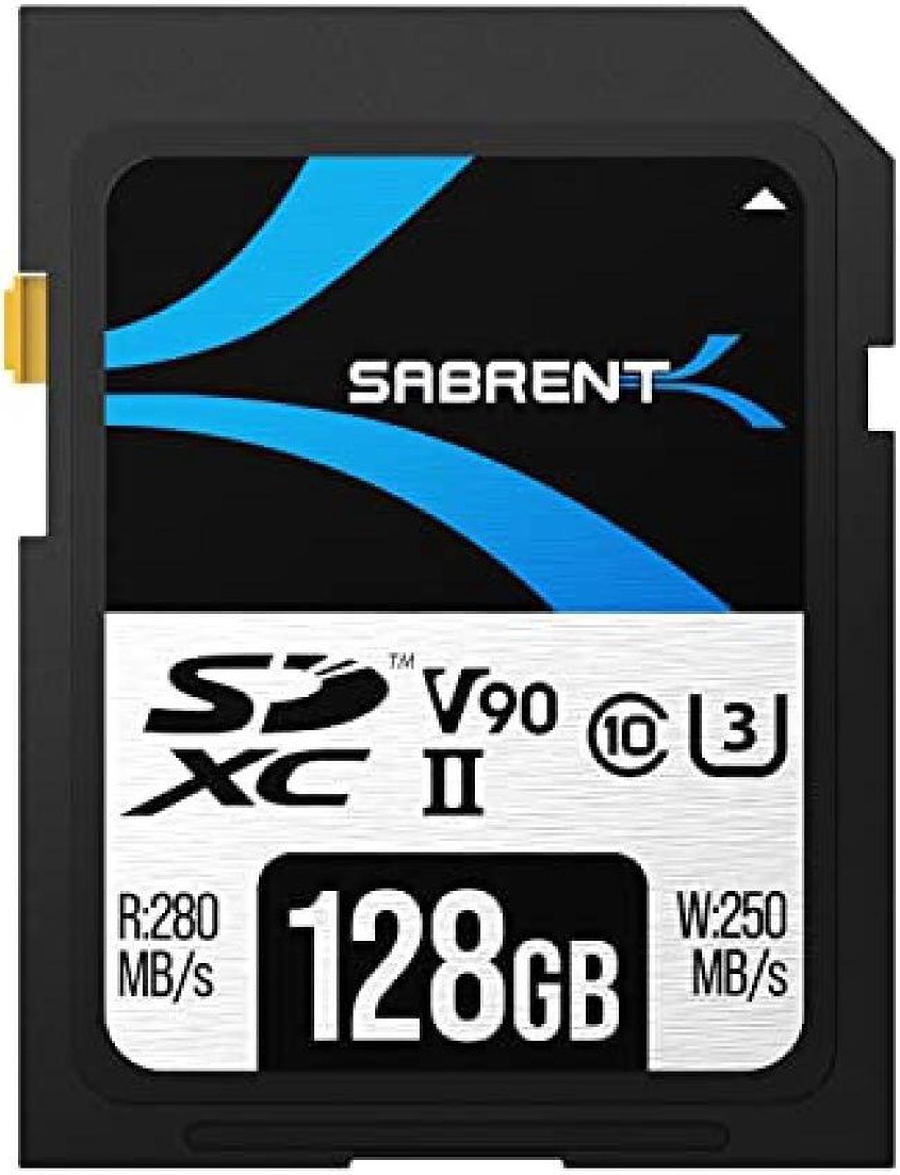 Alt view image 9 of 15 - SABRENT Rocket v90 128GB SD UHS-II Memory Card R280MB/s W250MB/s (SD-TL90-128GB)