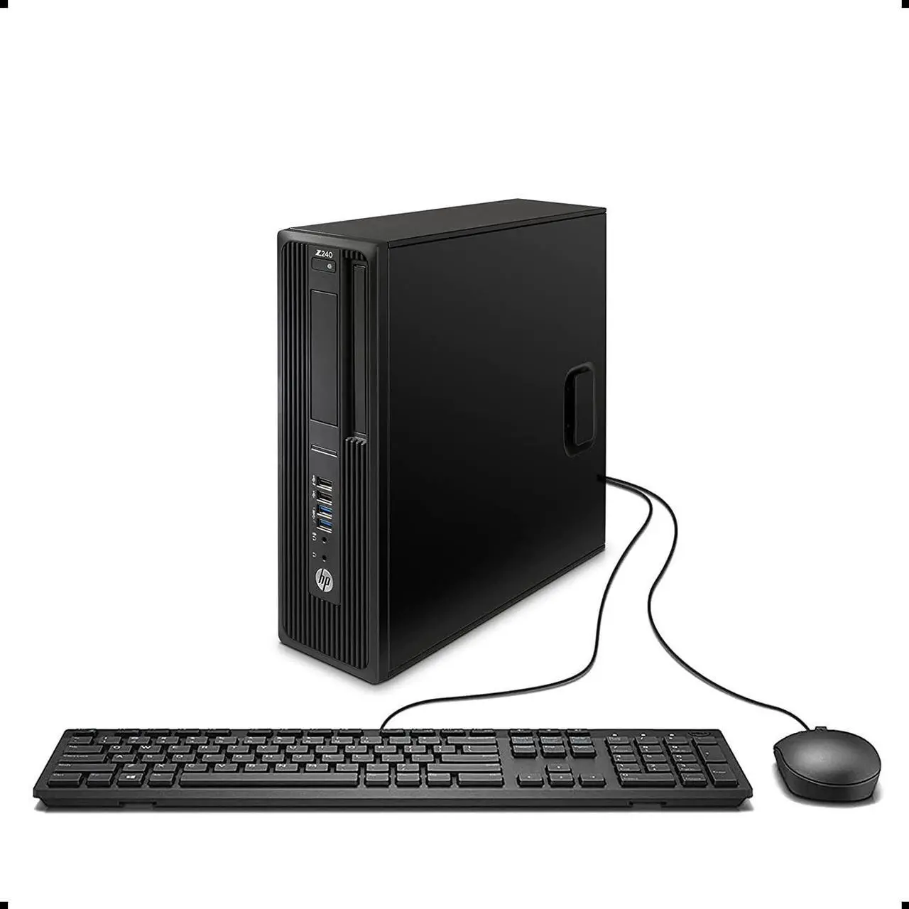 Main image of HP Workstation Z240 SFF Desktop PC, Intel Core i7-6700 up to 4.20GHz, 32GB RAM, 1TB SSD, WiFi & Bluetooth, Wired Keyboard and Mouse, Windows 10 Pro 64-bit