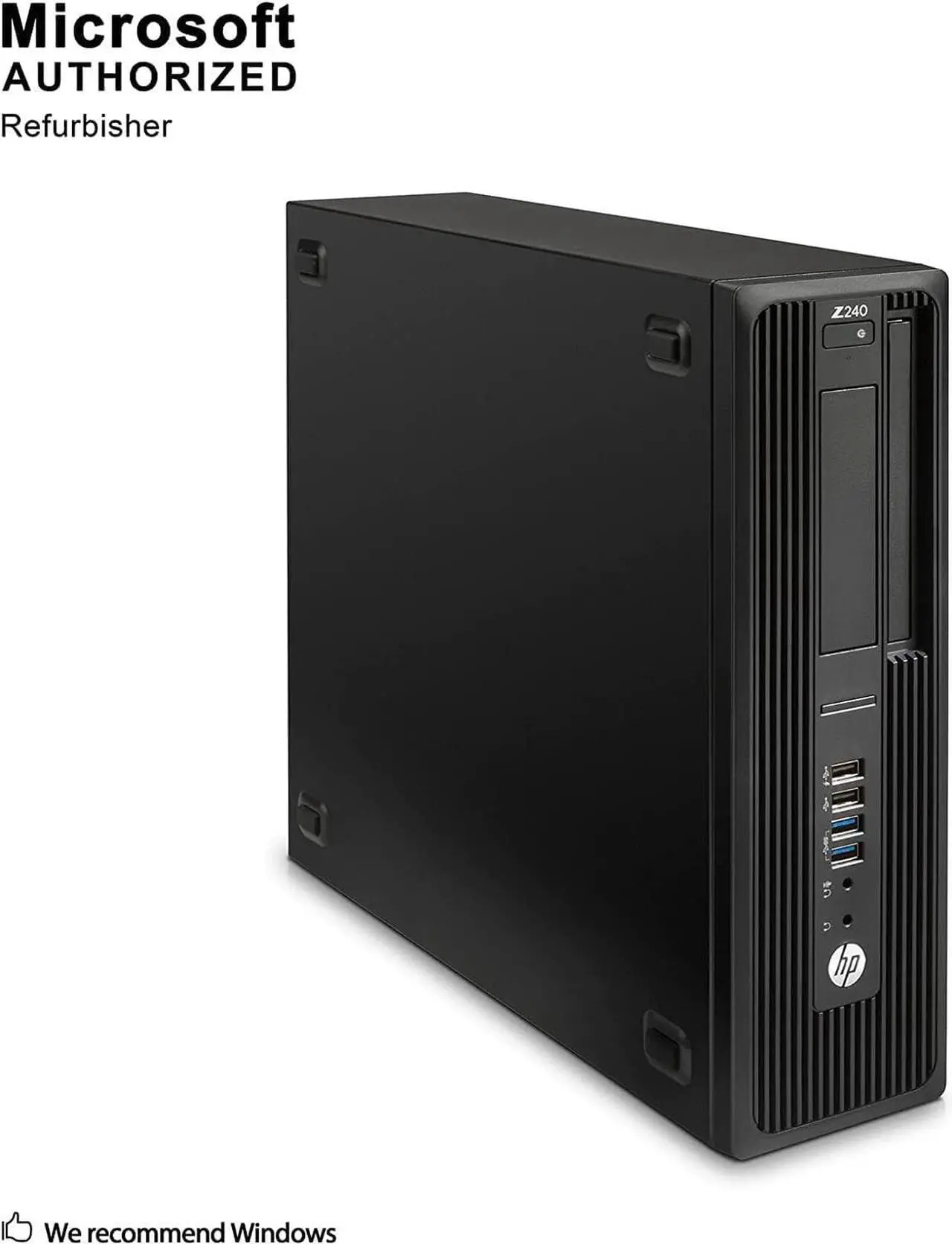 Alt view image 3 of 6 - HP Z240 SFF Workstation Desktop Computer, Intel Core i7 6th Gen 6700 (3.40 GHz) 32GB DDR4 RAM 1TB SSD, Intel HD Graphics 530, WiFi & Bluetooth, HDMI, Windows 10 Pro, Grade A