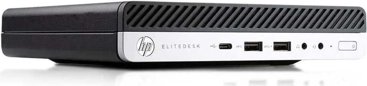 Alt view image 2 of 7 - HP Elitedesk 800 G3 (DM) Mini PC - Intel Core i5 (i5-6500T) 2.5GHz Quad Core CPU - 256GB HDD - 8GB RAM -  Windows 10 Pro Installed - KB/Mouse Included