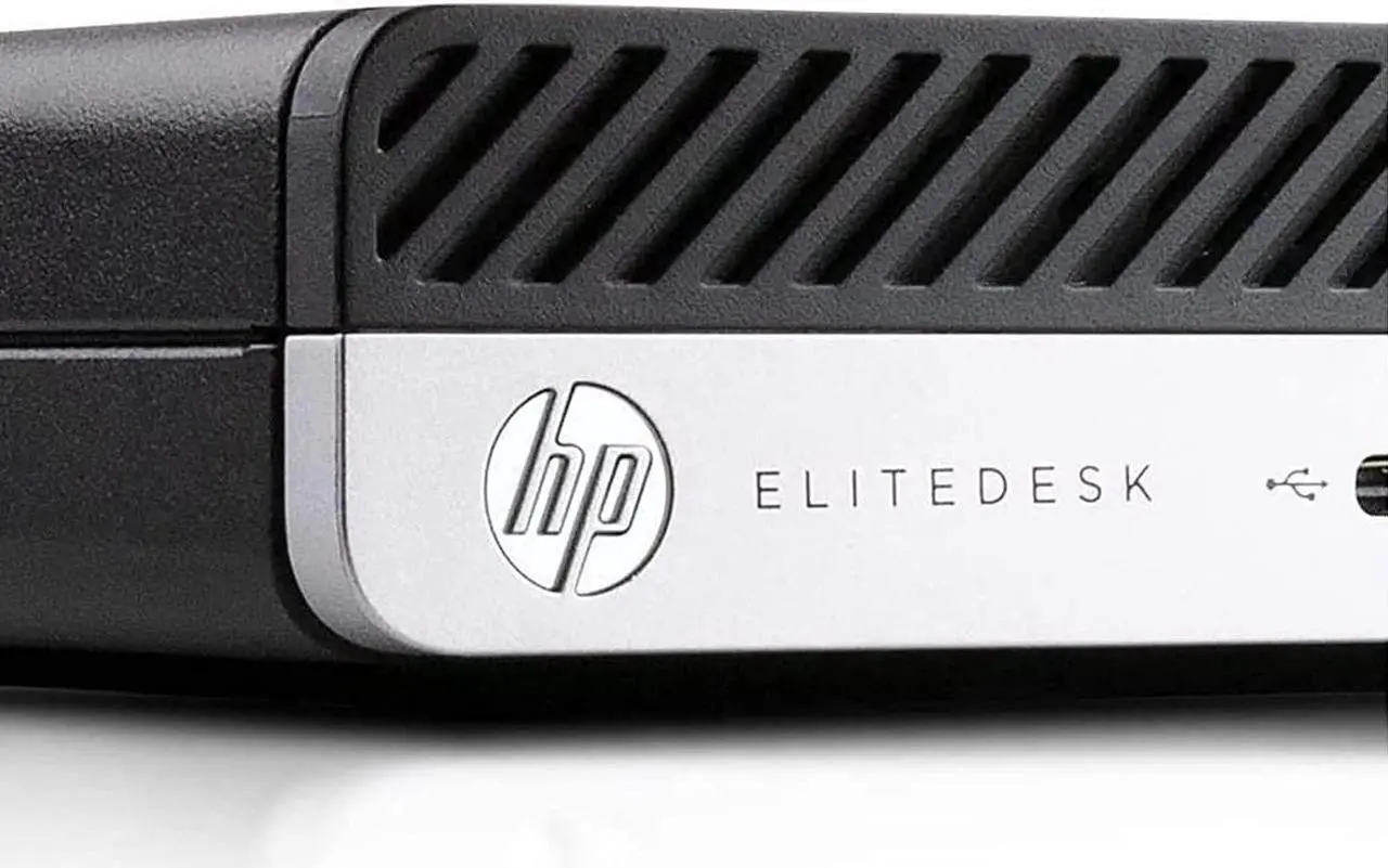 Alt view image 3 of 7 - HP Elitedesk 800 G3 (DM) Mini PC - Intel Core i5 (i5-6500T) 2.5GHz Quad Core CPU - 256GB HDD - 8GB RAM -  Windows 10 Pro Installed - KB/Mouse Included