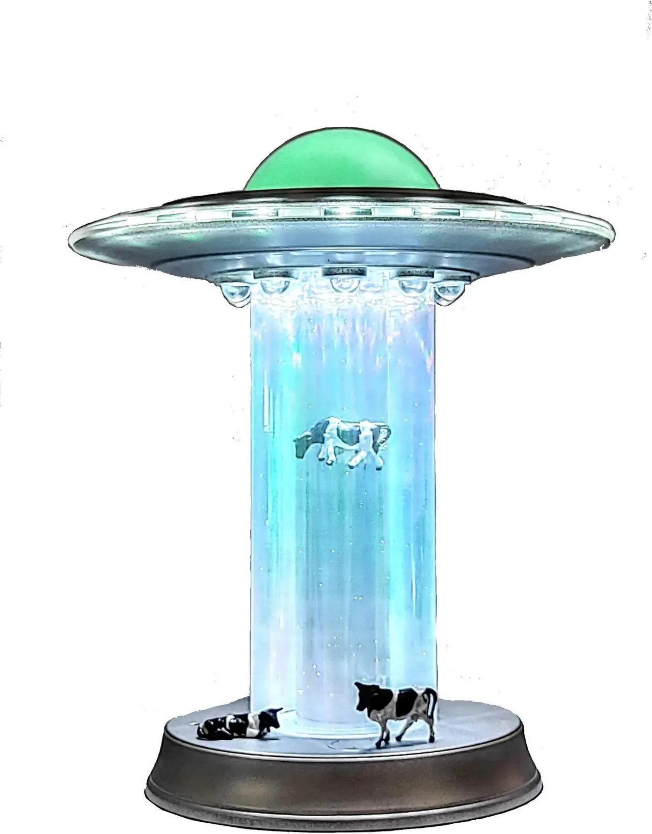 Main image of WAN TAI UFO Model Cow Abduction Alien Decoration Area 51 UFO Lamp Spacecraft Space Lover Living Room Bedroom Shop Decorative Lights Cool Gifts Touch LED Desk Lamp Night Light (Galaxy II)