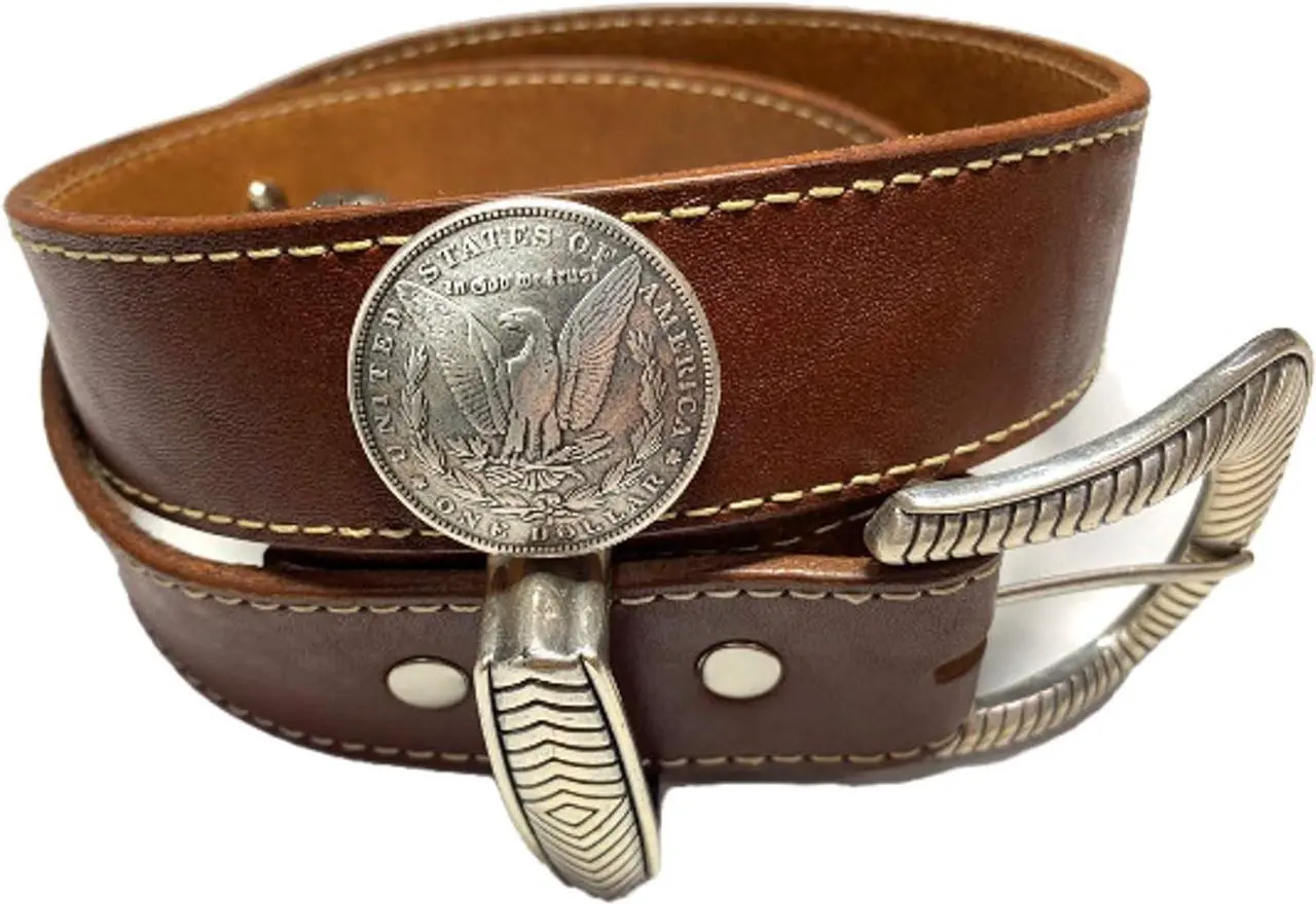 Alt view image 3 of 5 - Toxic Jungle United States One Dollar Decorative Concho, Leather Accessories, Ornament for Leathercraft Saddle/Belt/Saddle Blanket/Hats/Wallet, 1-1/2'' inch(38mm), Set of 2