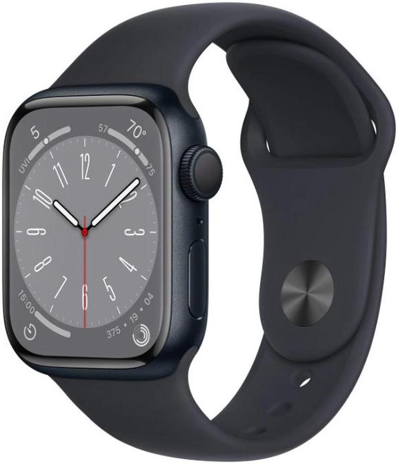 Apple Watch Series 8 45mm (GPS + Cellular) 32GB - Aluminum Midnight + Midnight Sport Band M/L