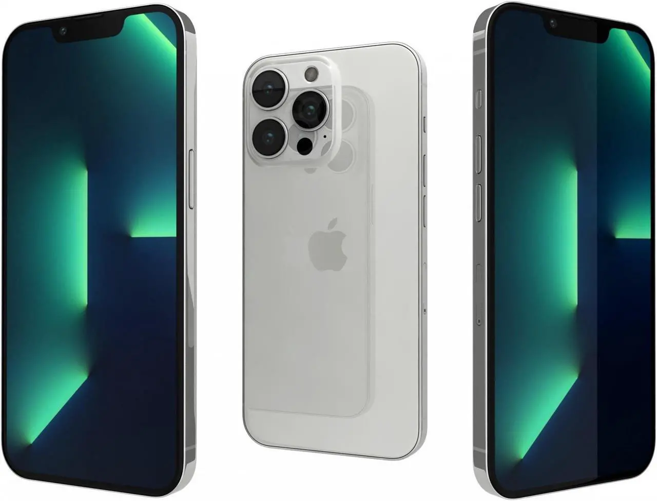 Main image of Apple iPhone 13 Pro Max Fully Unlocked 6GB/128GB - Silver