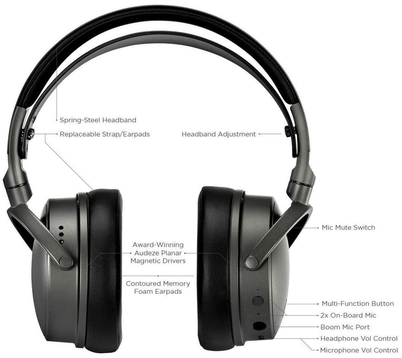 Alt view image 13 of 14 - Audeze Maxwell Wireless Gaming Headset for Playstation, Mac, PC, and Switch
