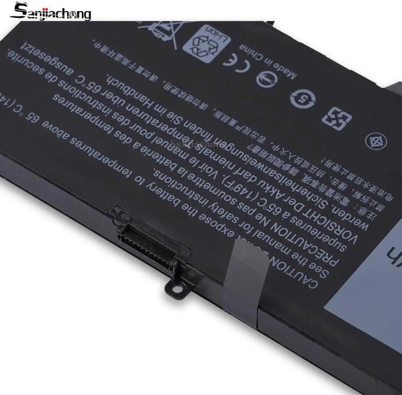 Alt view image 2 of 5 - 74Wh Type 357F9 Battery Replacement for Dell Inspiron 15 7000 Gaming 15 7559 7557 7567 7566 7759 5576 5577 INS15PD 71JF4 071JF4 P57F P65F P65F001 0357F9 0GFJ6 11.1V 11.4V