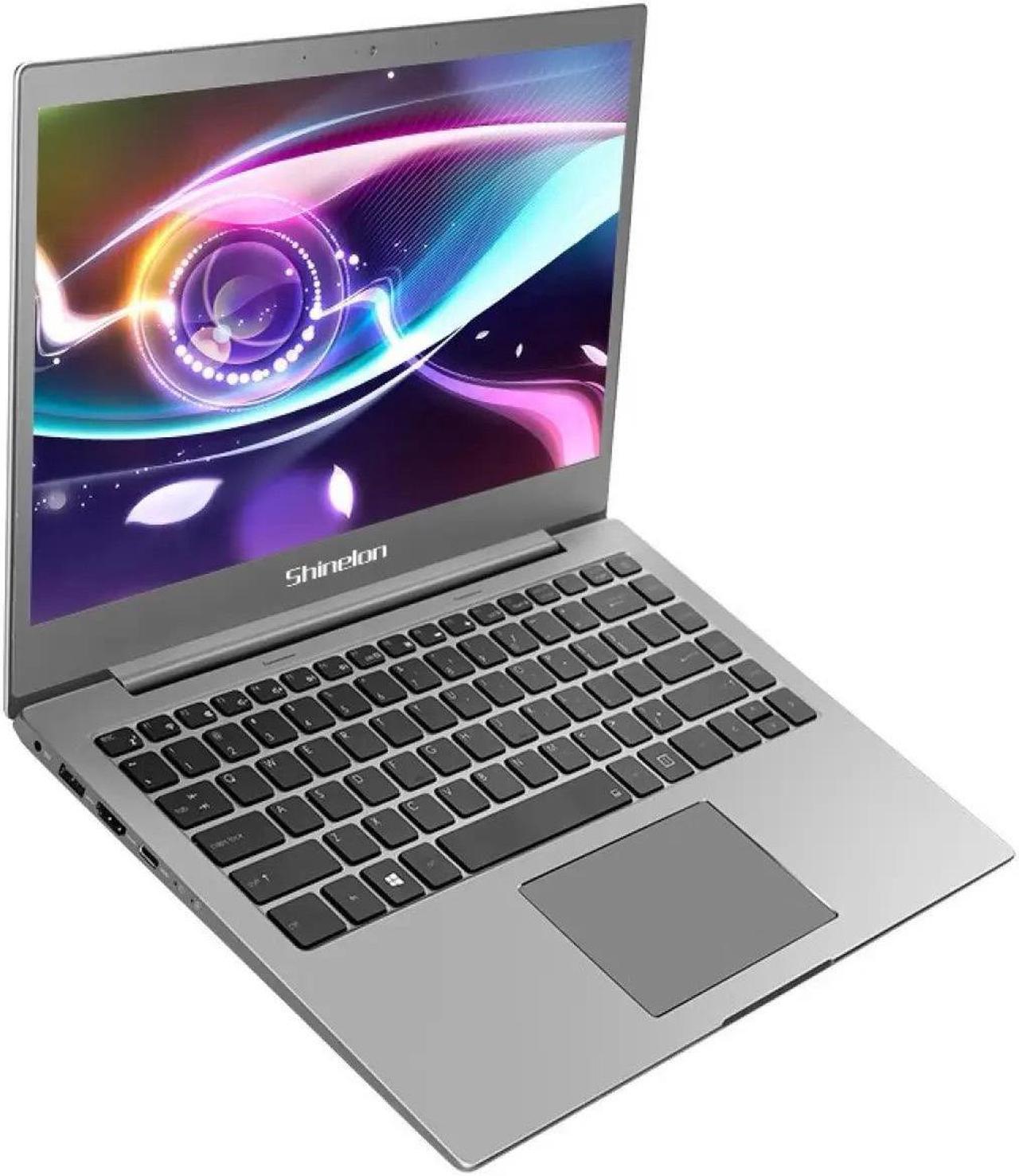 Alt view image 3 of 5 - Hasee Shinelon A3-D1 (13.3'', Intel, Aluminum), 180°-hinge Dsiplay Laptop Computer, Intel Celeron 5205U, 4G DDR4 RAM, 256G M.2 SSD, 13.3'' FHD 72% NTSC IPS Display, Backlit Keyboard, Win10, Space Gray