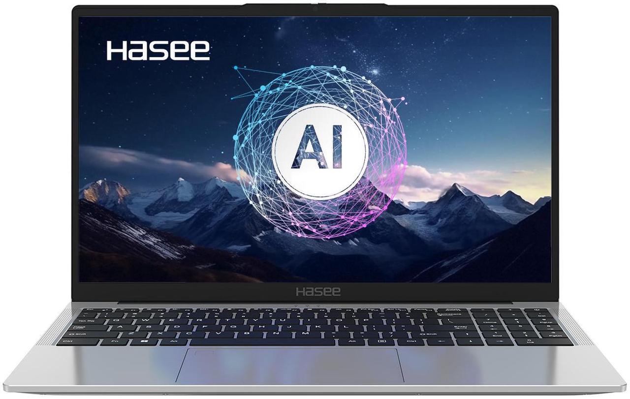 Main image of Hasee X5 15.6 laptop computer  Intel core i9-12900H, Intel® UHD Graphics , 16G LPDDR5 RAM, 512G NVMe PCIe4.0 SSD, 15.6'' Windows 11 Home WIFI6, BT5.2, Silvery, A Metal