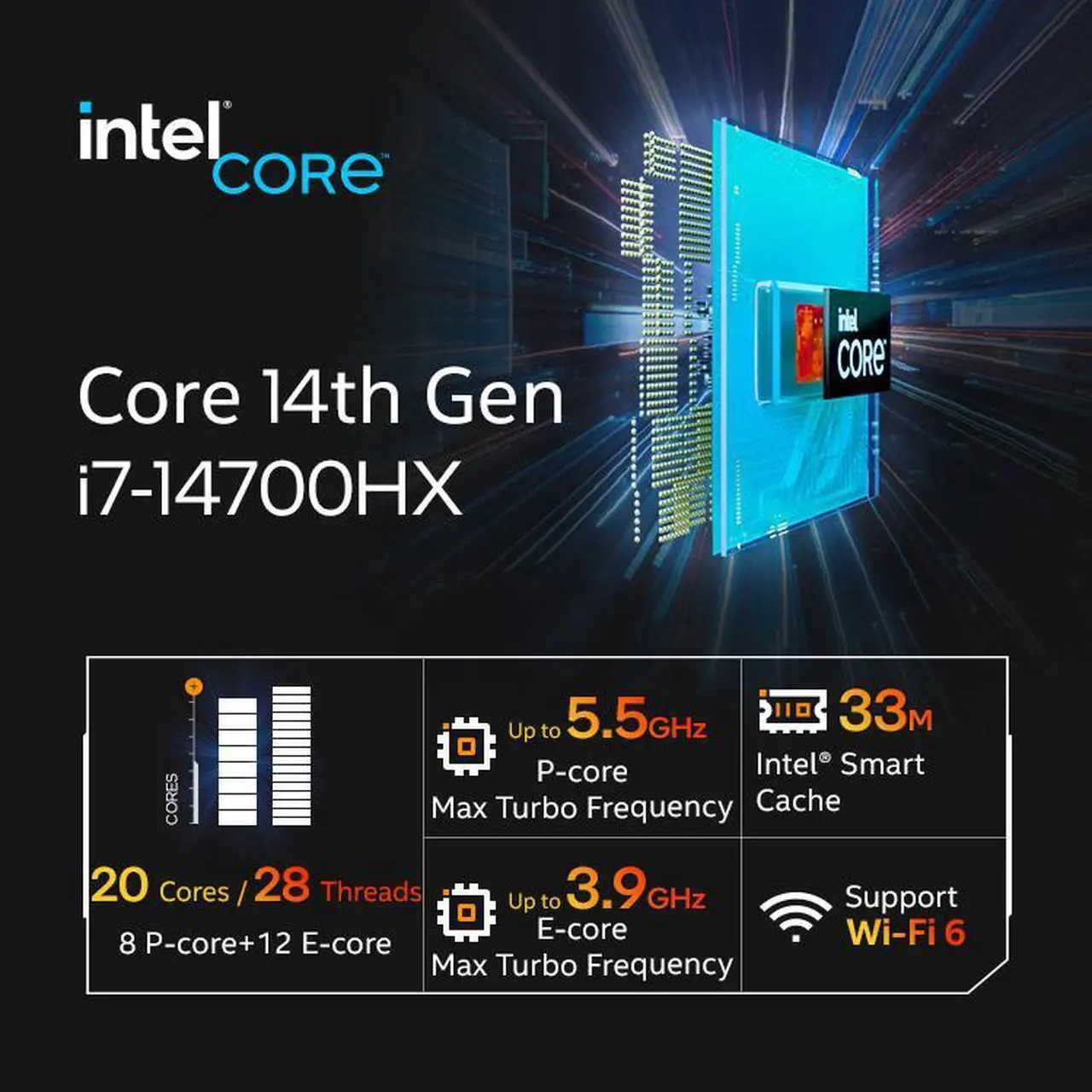 Alt view image 4 of 7 - Hasee T8 Pro-16'' GeForce RTX 5070  Laptop GPU, Intel i7-14700HX-5.5GHz, AI Ready Gaming Laptop, 16GB DDR5 RAM, 1TB SSD, 16'' 180Hz QHD 100%sRGB IPS, RGB KB, WiFi7,BT5.4,Win11 Home