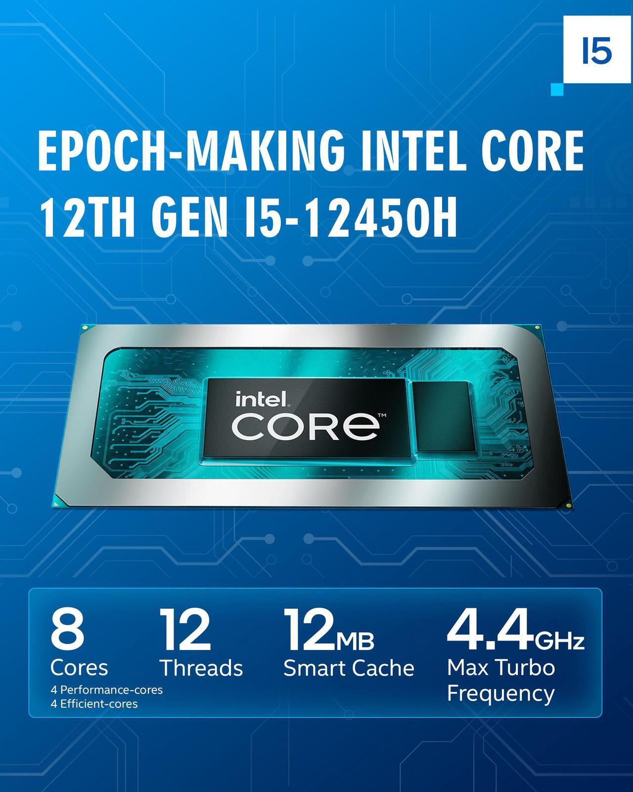 Alt view image 6 of 7 - Hasee Z8 (15.6'', i5-12450H, RTX3050), Gaming Laptop, i5-12450H 4.4GHz, 16G DDR4 RAM, 512G NVMe PCIe4.0 SSD, RTX3050 4G GDDR6, 15.6'' 144Hz 1920x1080 FHD IPS Display, RGB KB, WF6,BT, Win11, Ore Black