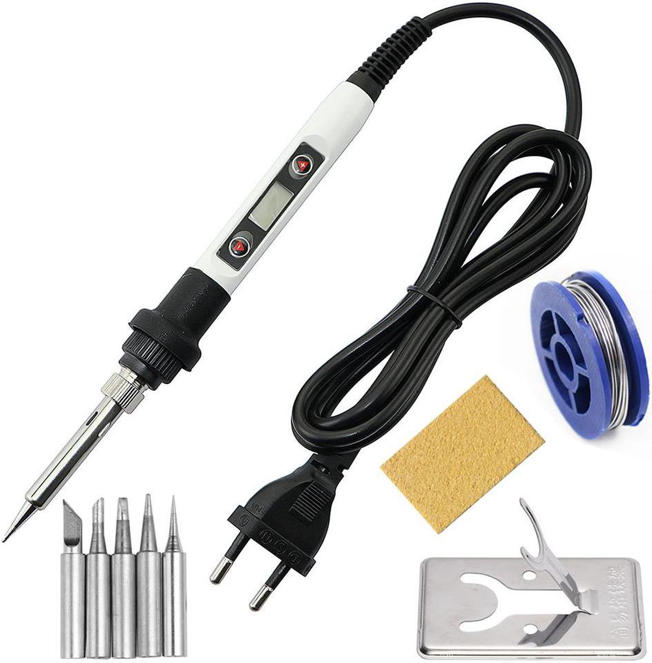 80W Soldering Iron Adjustable Temperature Electric Iron LCD Digital Display Welding Repair Lead-free 220V / 110V Solder Station