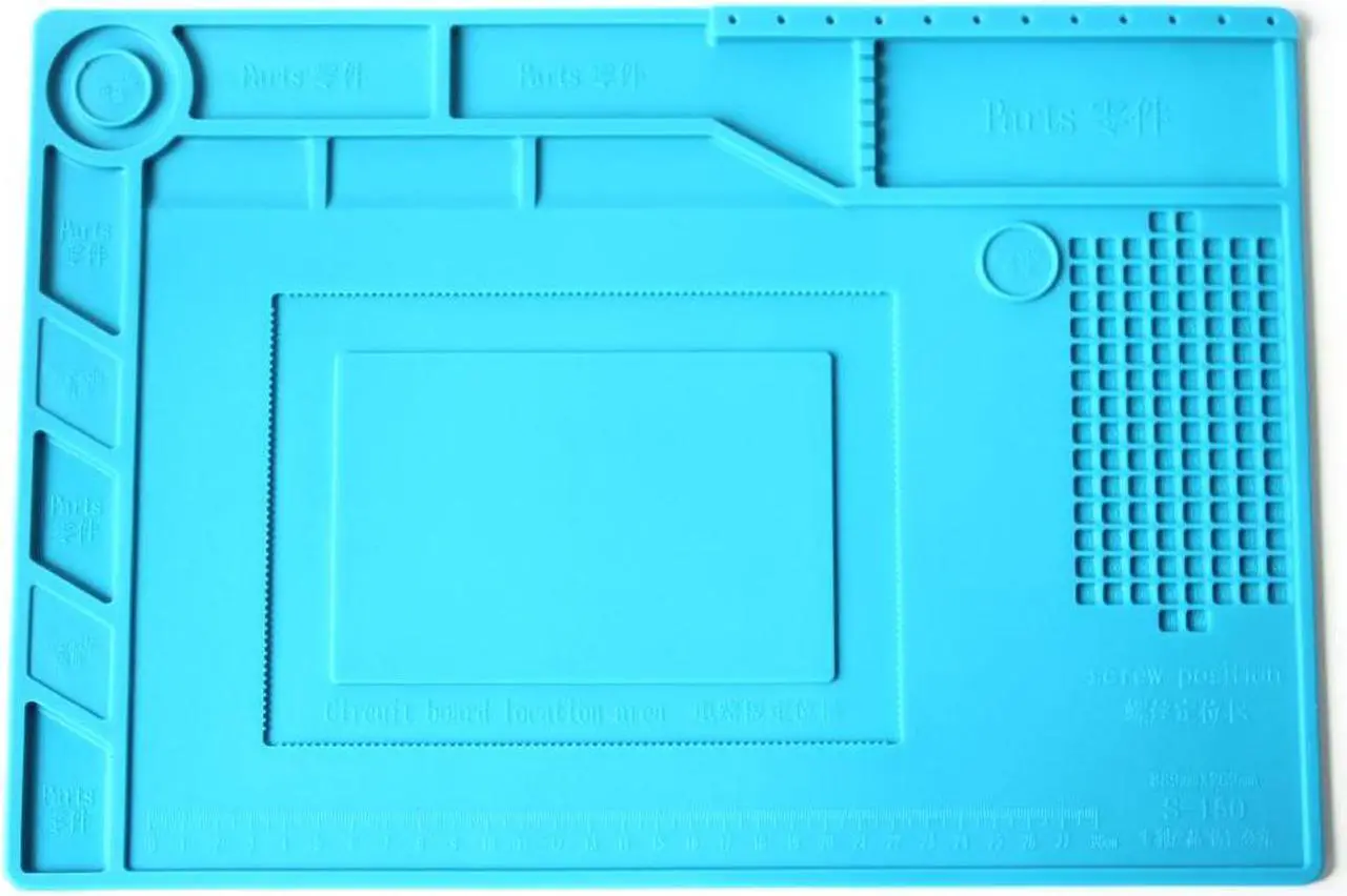 Alt view image 3 of 7 - S-150  Mobile Phone Repair Heat Insulation Work Pad BGA Soldering Station Repair High Temperature Insulation Pad Silicone Pad