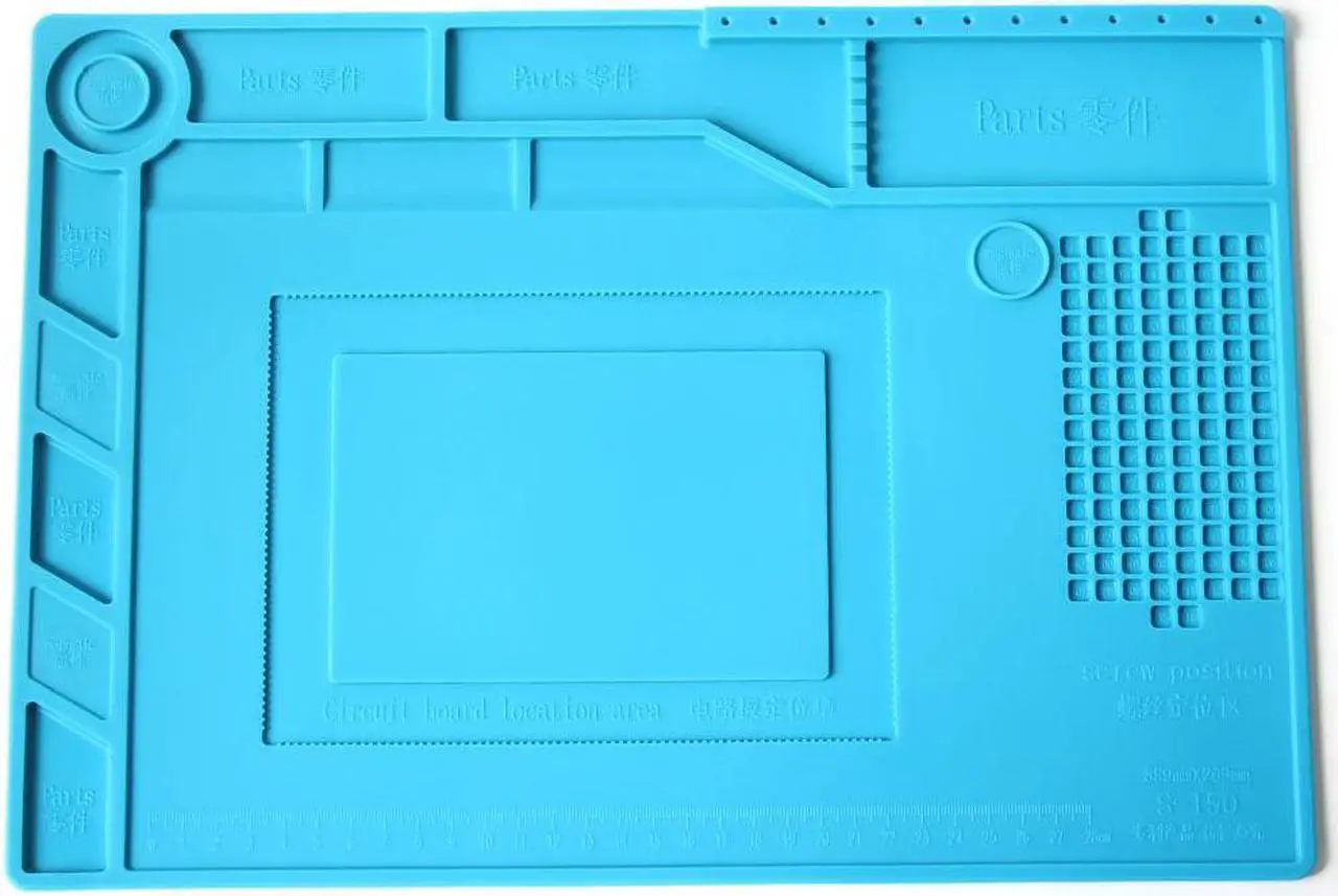 Alt view image 2 of 7 - S-150  Mobile Phone Repair Heat Insulation Work Pad BGA Soldering Station Repair High Temperature Insulation Pad Silicone Pad