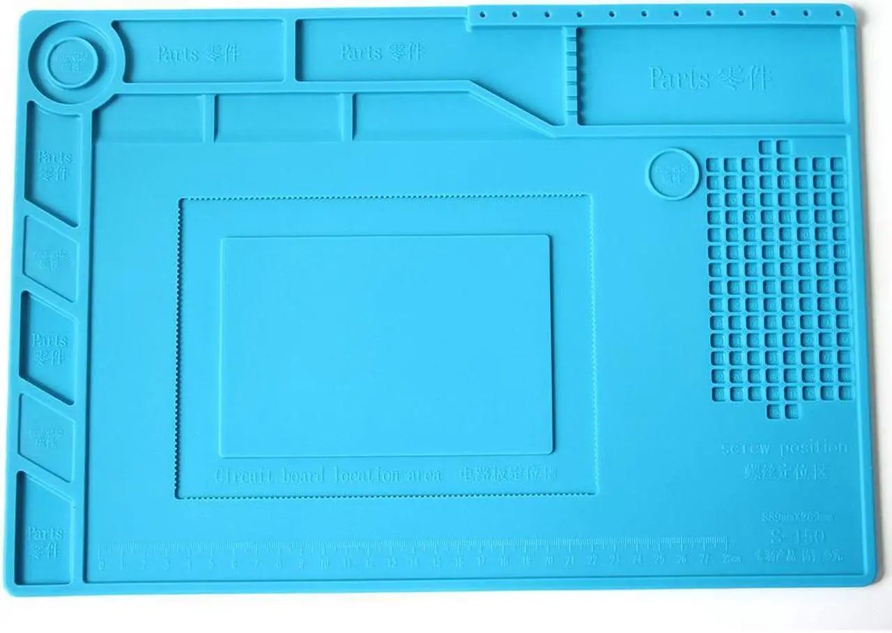 Alt view image 4 of 7 - S-150  Mobile Phone Repair Heat Insulation Work Pad BGA Soldering Station Repair High Temperature Insulation Pad Silicone Pad