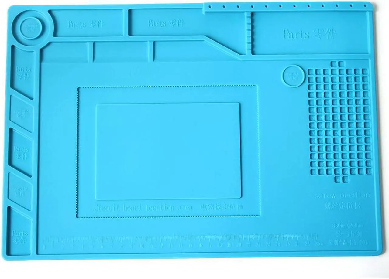Alt view image 5 of 7 - S-150  Mobile Phone Repair Heat Insulation Work Pad BGA Soldering Station Repair High Temperature Insulation Pad Silicone Pad