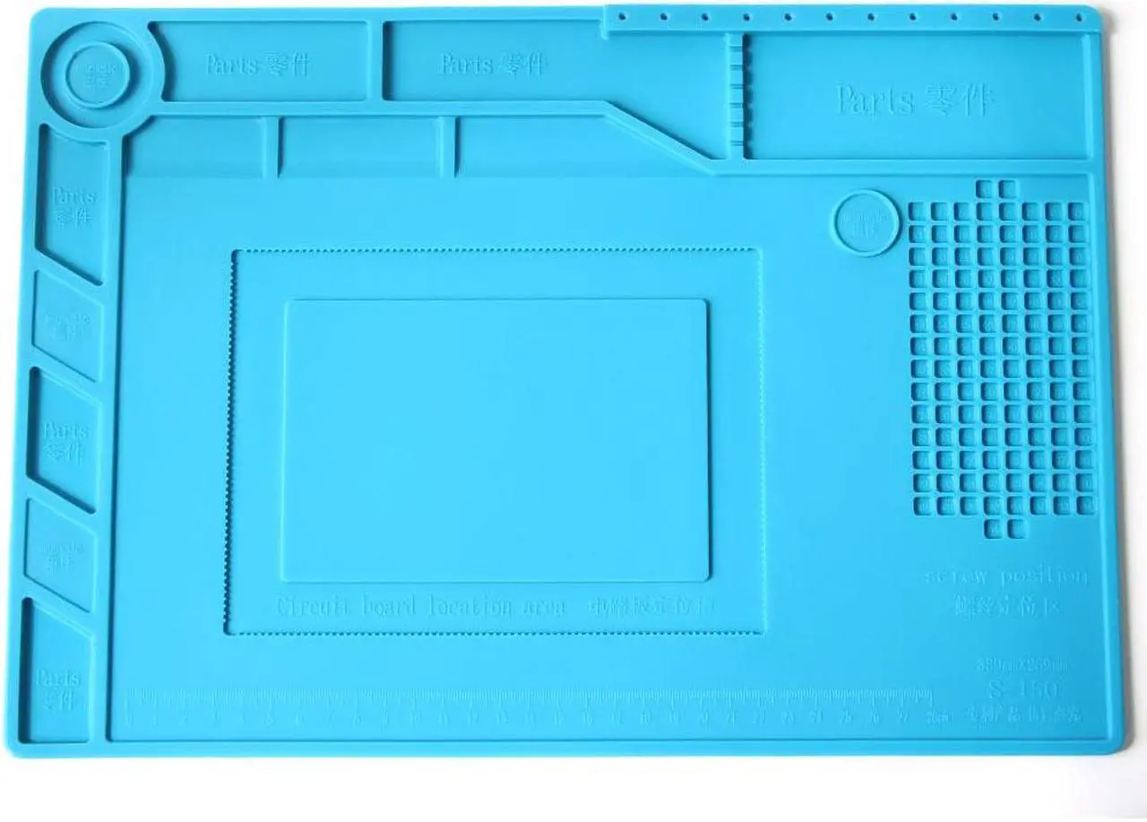 Alt view image 7 of 7 - S-150  Mobile Phone Repair Heat Insulation Work Pad BGA Soldering Station Repair High Temperature Insulation Pad Silicone Pad