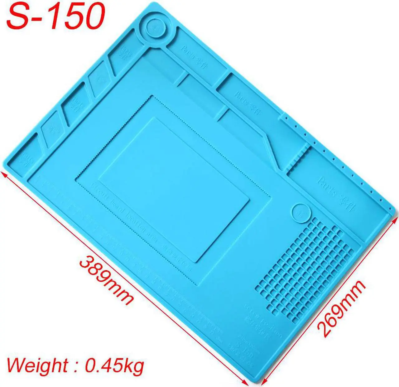Main image of S-150  Mobile Phone Repair Heat Insulation Work Pad BGA Soldering Station Repair High Temperature Insulation Pad Silicone Pad