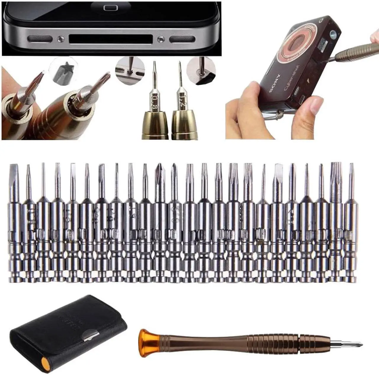 Alt view image 6 of 6 - High Quality 25 in 1 Precision Torx Screwdriver Cell Phone Repair Tool Set For IPhone Laptop Cellphone Electronics