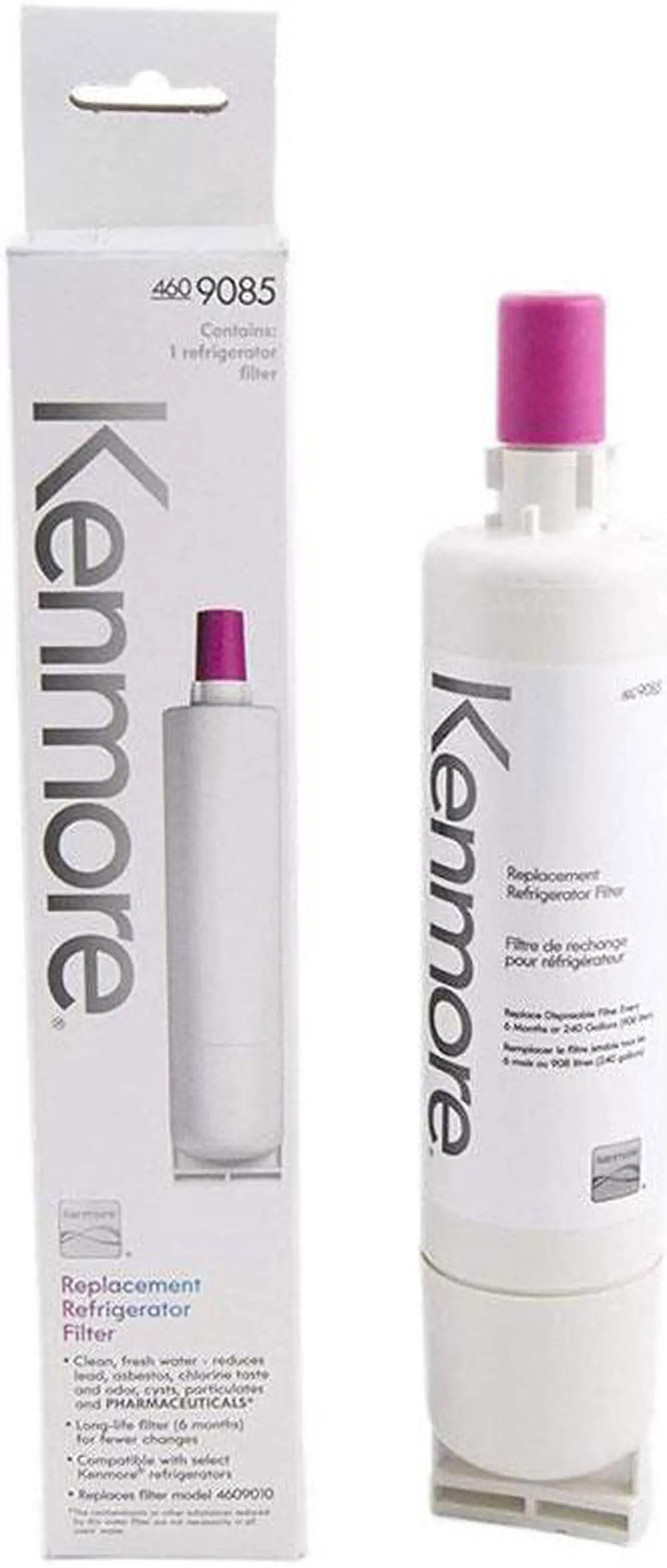 Main image of Kenmore 9085 Replacement Refrigerator Water Filter CECOMINOD046967 469085,9902, 9908, 2203221, 2203980, 2255520, 4392922, 8212491