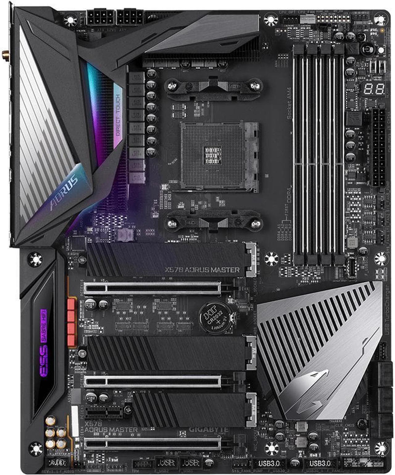 Alt view image 2 of 5 - Gigabyte X570 Aorus Master AMD AM4 ATX Motherboard