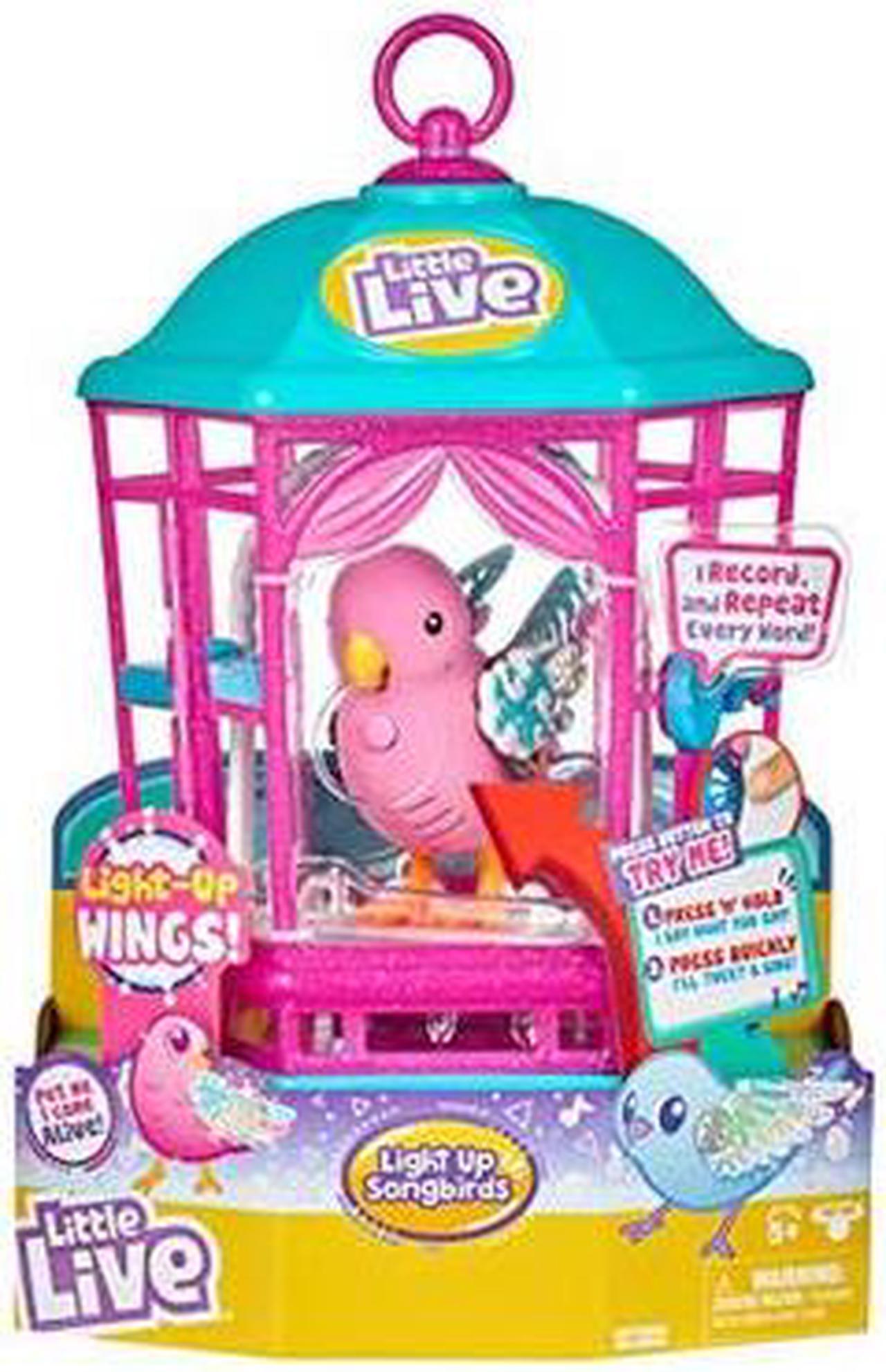 Alt view image 8 of 14 - little live pets bird with cagerainbow glow childrens toy