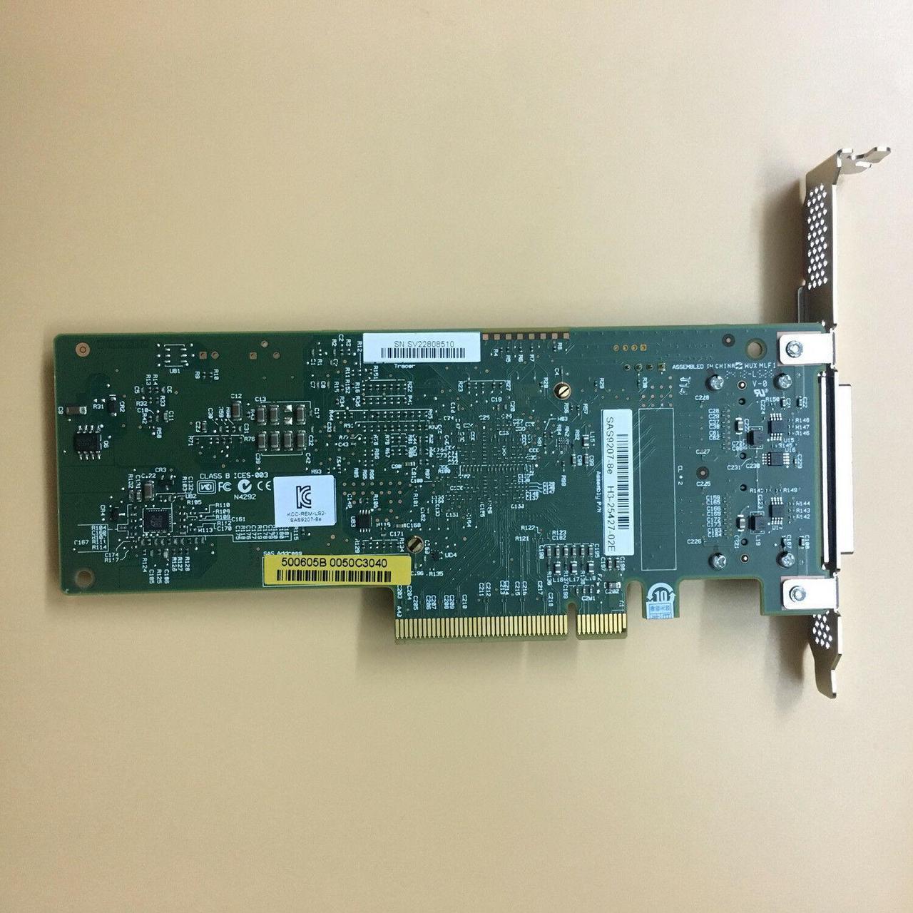 Alt view image 5 of 5 - LSI SAS9207-8e 8-Port PCIe IT Mode 9207-8e SAS 6Gb/s External HBA RAID Card