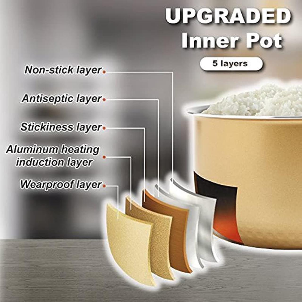 Alt view image 3 of 6 - Aroma Housewares ARC-6106 Aroma Professional 6 Cups Uncooked Rice, Slow Cooker, Food Steamer, MultiCooker, Champagne