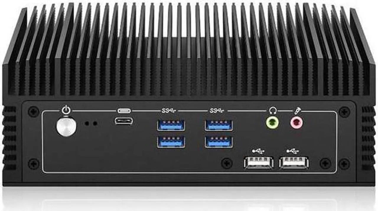 Main image of NEOSMAY Micro Firewall Appliance,12th Gen Core i7-1260P,16GB RAM 512GB NVME SSD,MINI PC,Soft Router,WiFi 6,BT 5.2,Thunderbolt 4,Dual 2.5Gbe LAN,Type-C/DP/HDMIx2,COMx2,USBx8(USB3.2x4),VESA mount