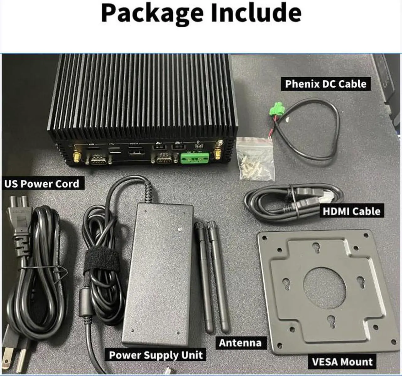 Alt view image 7 of 7 - NEOSMAY Micro Firewall Appliance,12th Gen Core i7-1260P,16GB RAM 512GB NVME SSD,MINI PC,Soft Router,WiFi 6,BT 5.2,Thunderbolt 4,Dual 2.5Gbe LAN,Type-C/DP/HDMIx2,COMx2,USBx8(USB3.2x4),VESA mount