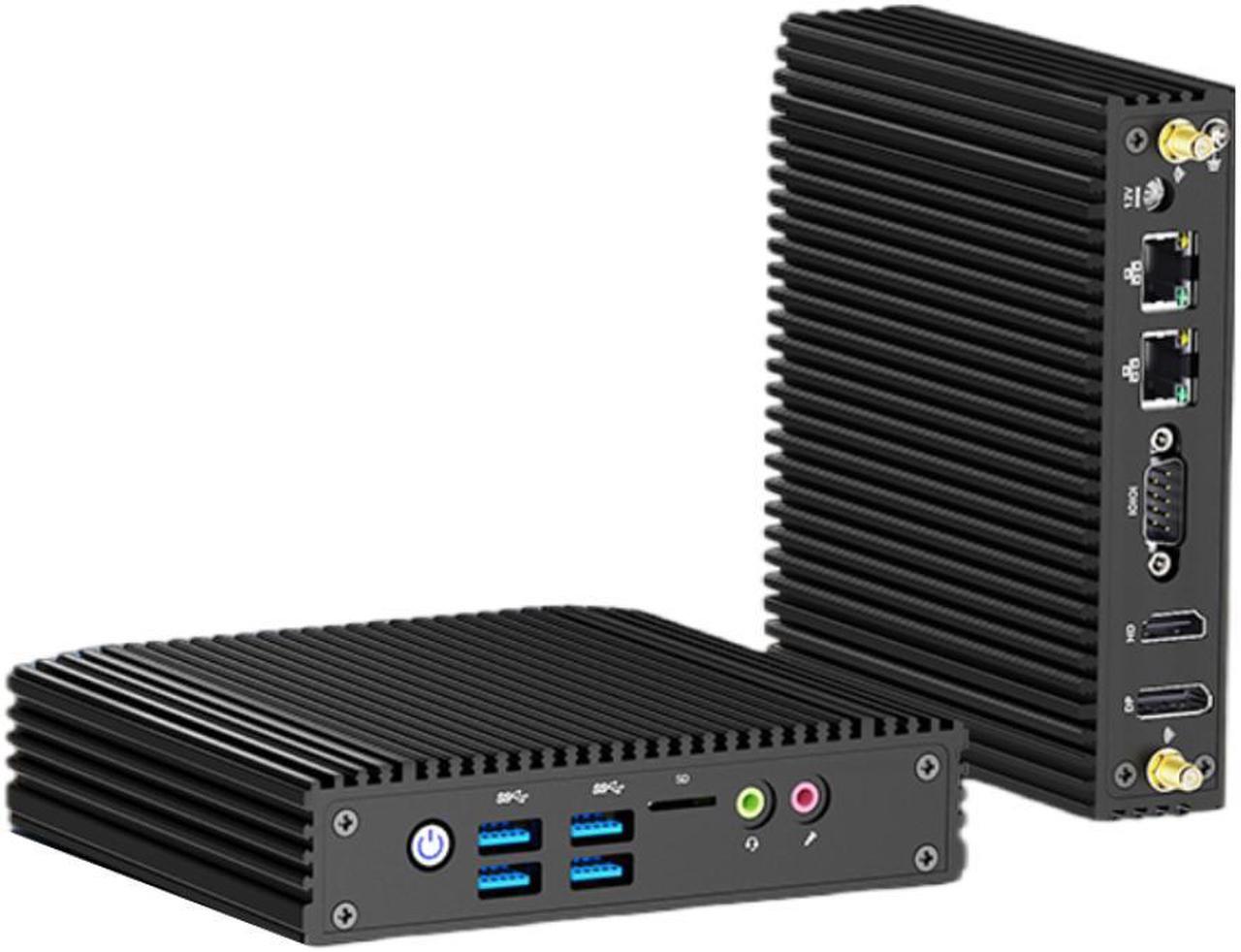 Main image of NEOSMAY Fanless N100 Mini PC Pfsense Firewall Router Micro Appliance,for Intel 12th N100 Dual Gigabit Ethernet Desktop Tower Computer,16GB DDR4 RAM 512GB SATA SSD,Dual Display HD&DP, COM232, 4*USB3.0