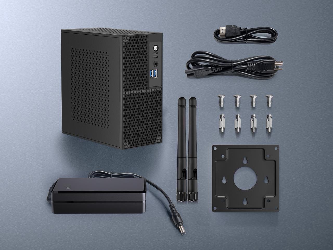 Alt view image 5 of 5 - NEOSMAY Tower Computer Desktop PC with-Intel 14th Gen Core i5-14400 up to 4.7GHz, 32GB Dual Channel DDR4 RAM, 512GB NVME SSD, 1TB 2.5'' HDD Mini PC with Type C, Quad Display, 8*USB, 2.5GbE i226 LAN