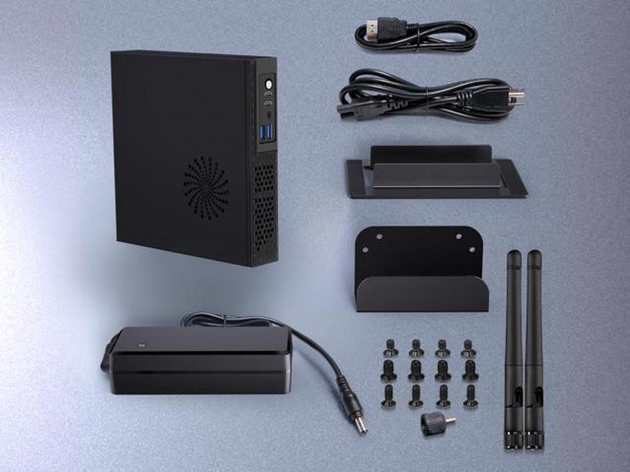 Alt view image 5 of 6 - NEOSMAY Desktop Computer Tower for Intel 13th Gen Core i5-13400T up to 4.4 GHz, 32GB Dual DDR4 RAM 512GB NVME SSD 1TB 2.5'' HDD Mini PC,Quad 2*HD+DP+VGA 4K Display,2X Type C,8X USB,2.5Gbe i226 LAN