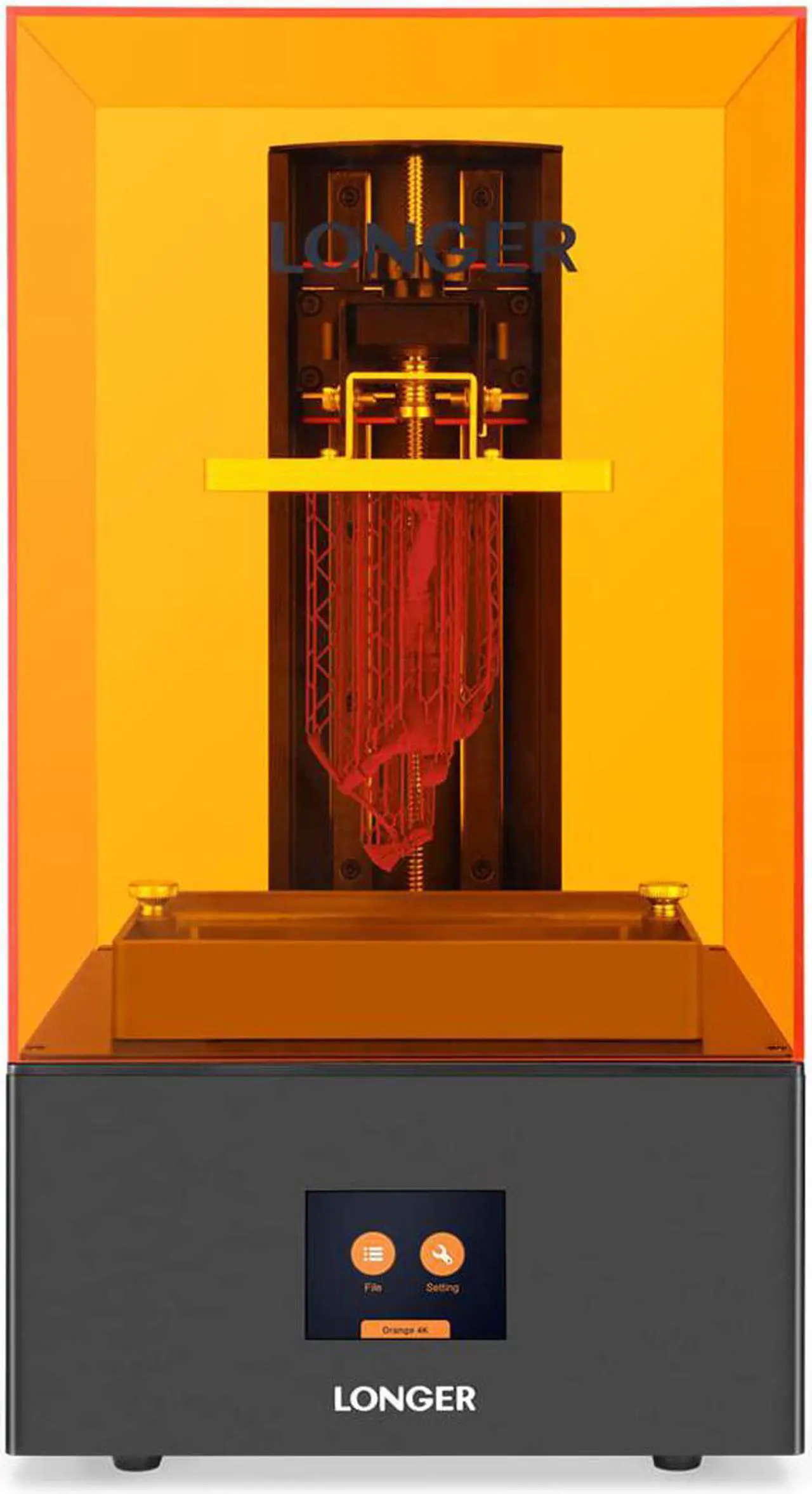 Main image of Resin 3D Printer, Longer Orange 4K 3D Printer, Photocuring 3D Printers Resin Printer with 5.5" 4K Monochrome Screen, Parallel LED Lighting, 4.72"x2.68"x7.48" Large Printing Size