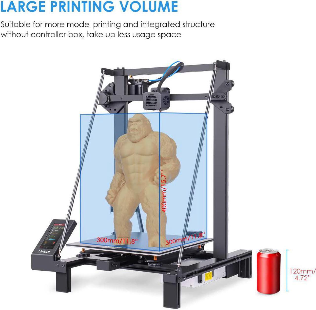Alt view image 2 of 7 - Longer LK5 Pro 3D printer, FDM Large Size 3D Printer, 11.8x11.8x15.7 Inch Big Print Size, 90% Pre-Assembled, Dual Blower KitRefurbished longer LK5 Pro 3D printer