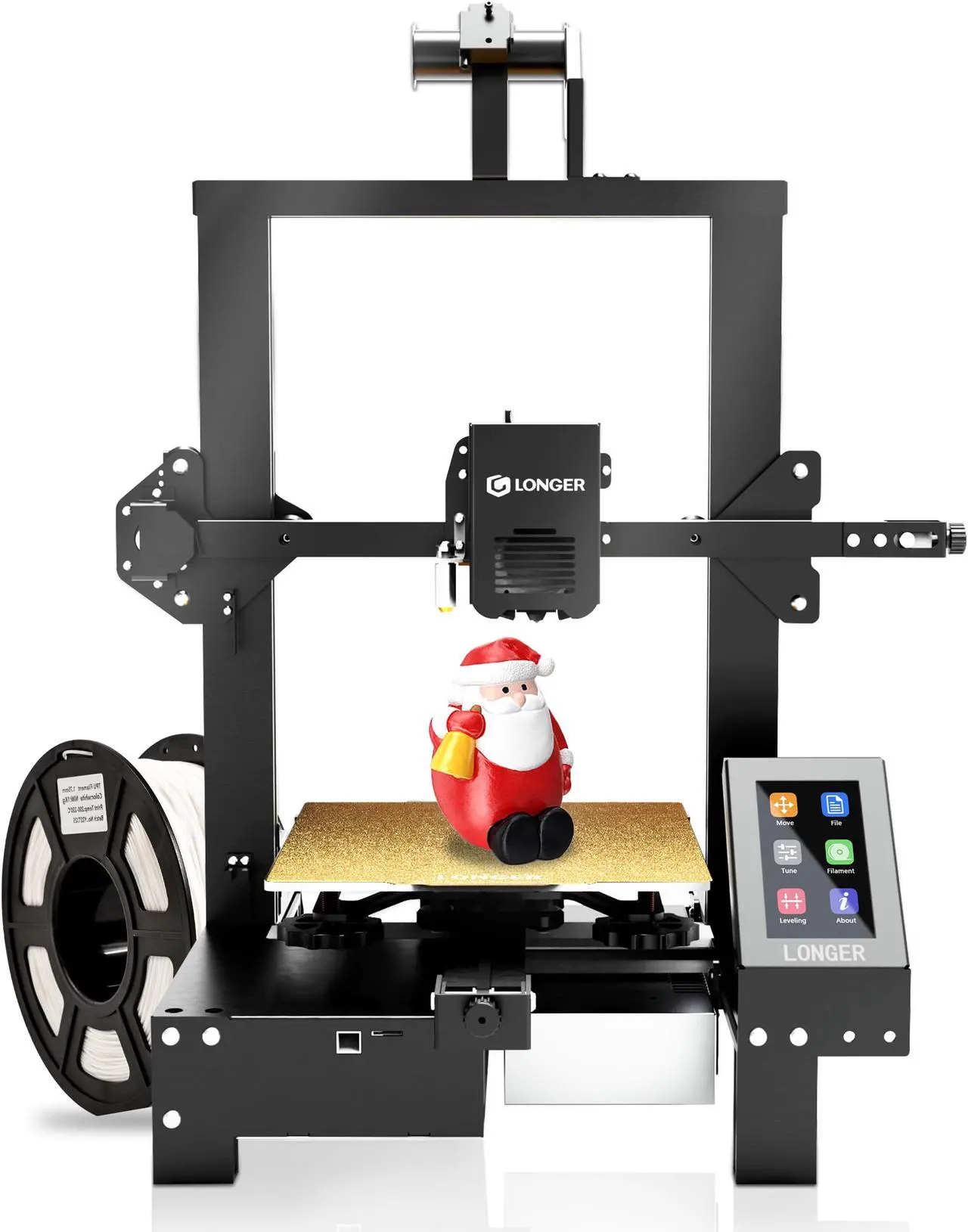 Main image of Longer LK4 X 3D Printer with 3D Touch Auto-Levelling 95% Pre-Assembled Silent Open Source Motherboard, Dual Blower Kit, PEI Bed Plate, Printing Size 8.7x8.7x9.8 inch for DIY Home School Printing