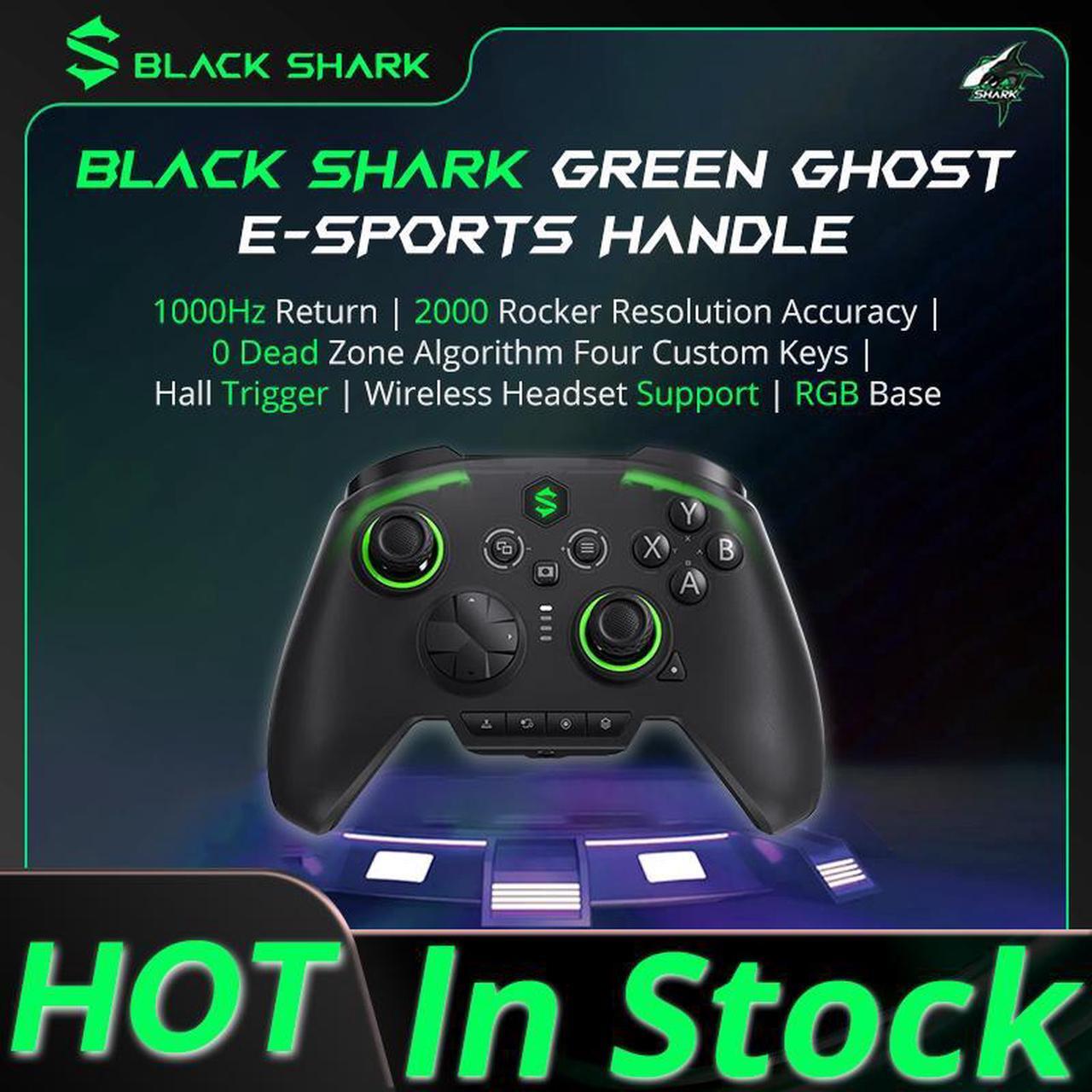 Alt view image 2 of 7 - Black Shark Gamepad Controller Green Ghost E-sports Handle Dual Controller Gamepad