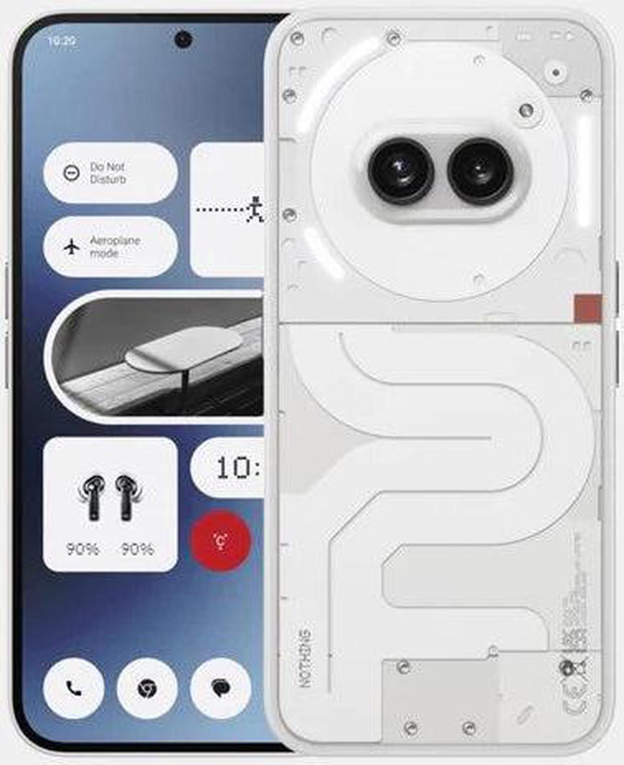 Alt view image 7 of 10 - Nothing Phone (2a) DUAL SIM 128GB ROM + 8GB RAM (GSM ONLY | NO CDMA) Factory Unlocked 5G Smartphone (White) - International Version