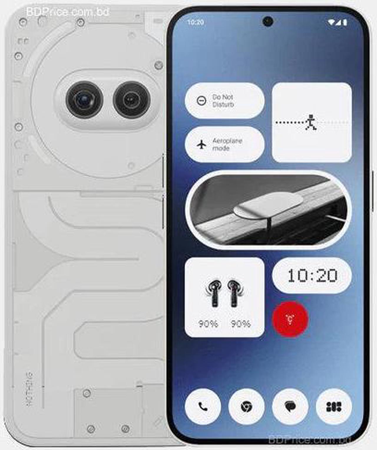 Alt view image 6 of 10 - Nothing Phone (2a) DUAL SIM 128GB ROM + 8GB RAM (GSM ONLY | NO CDMA) Factory Unlocked 5G Smartphone (White) - International Version