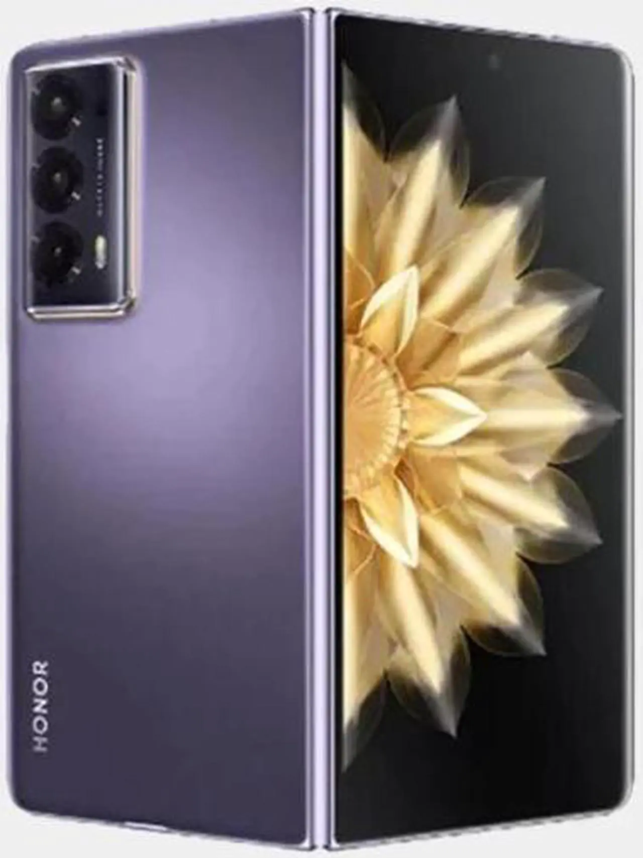 Alt view image 6 of 13 - Honor Magic V2 STANDARD EDITION DUAL SIM 512GB ROM + 16GB RAM (GSM | CDMA) Factory Unlocked 5G Smartphone (Phantom Purple) - International Version