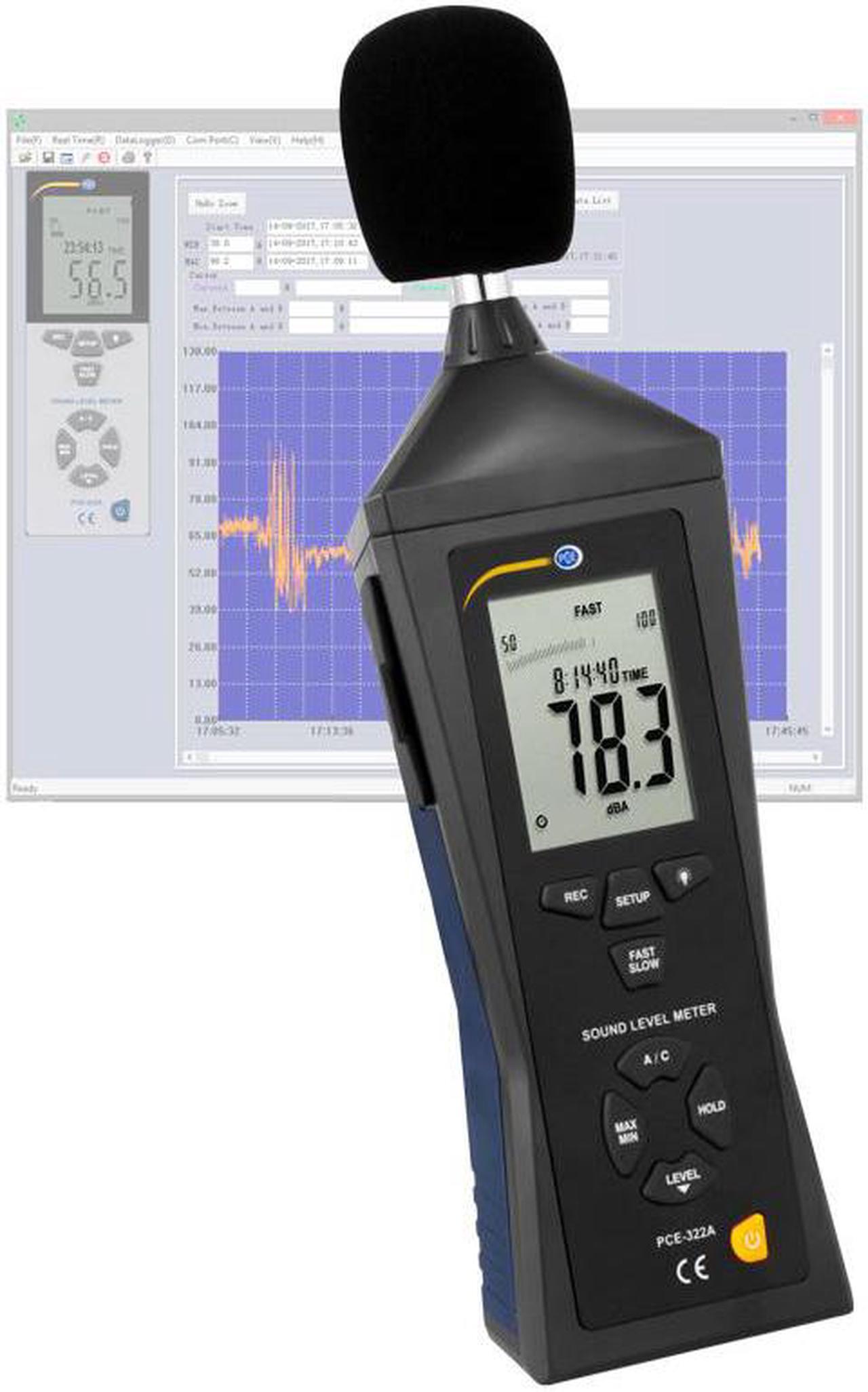 Main image of PCE-322A Digital Sound Level Meter, IEC 61672-1 Class II