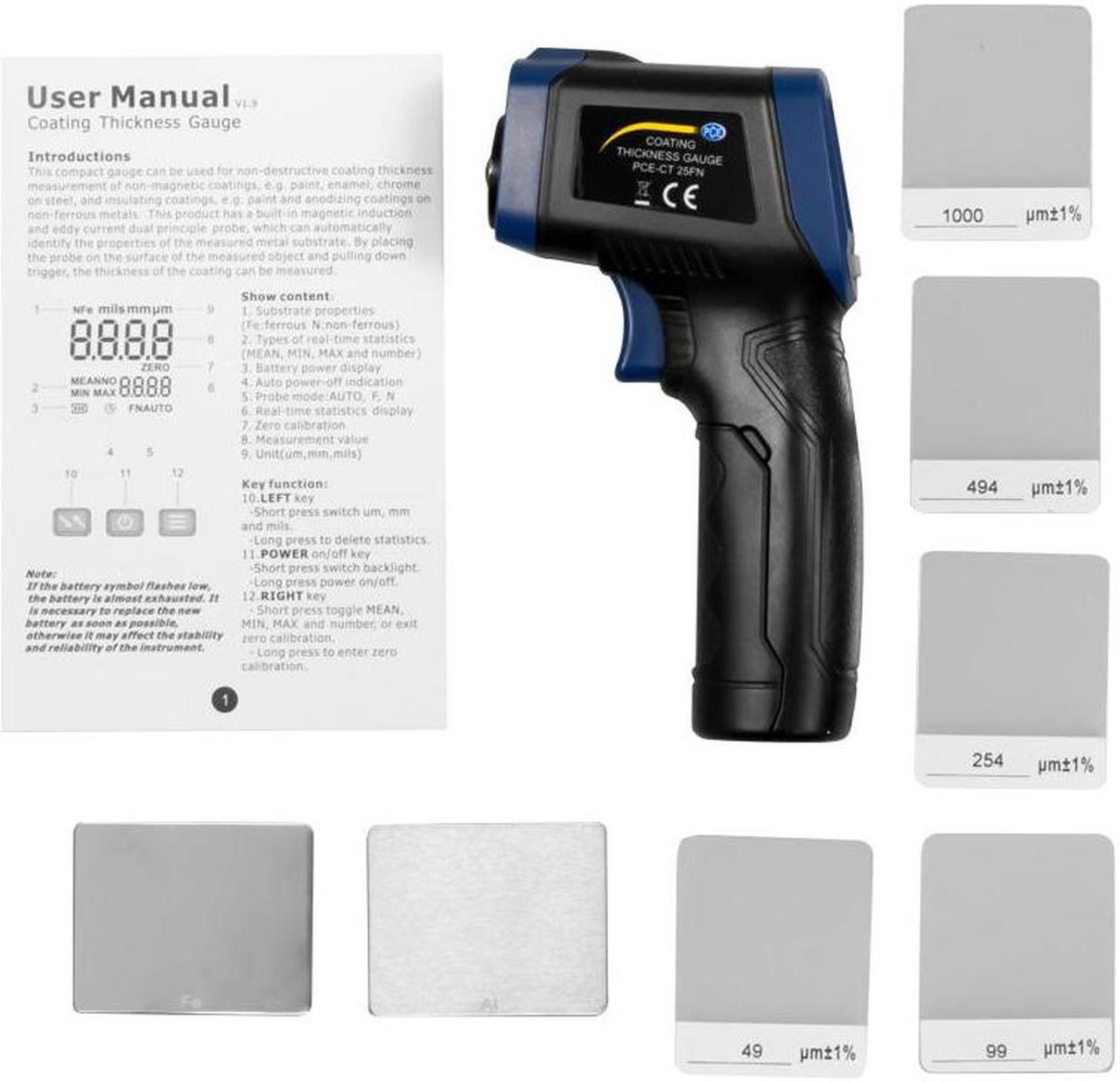 Alt view image 6 of 10 - PCE-CT 25FN Coating Thickness Meter, 0 to 1500 µm