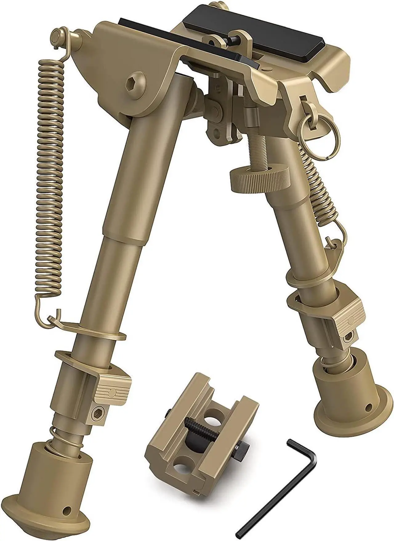 Main image of CVLIFE 6-9 Inches Bipod Picatinny Bipod with Adapter Flat Dark Earth