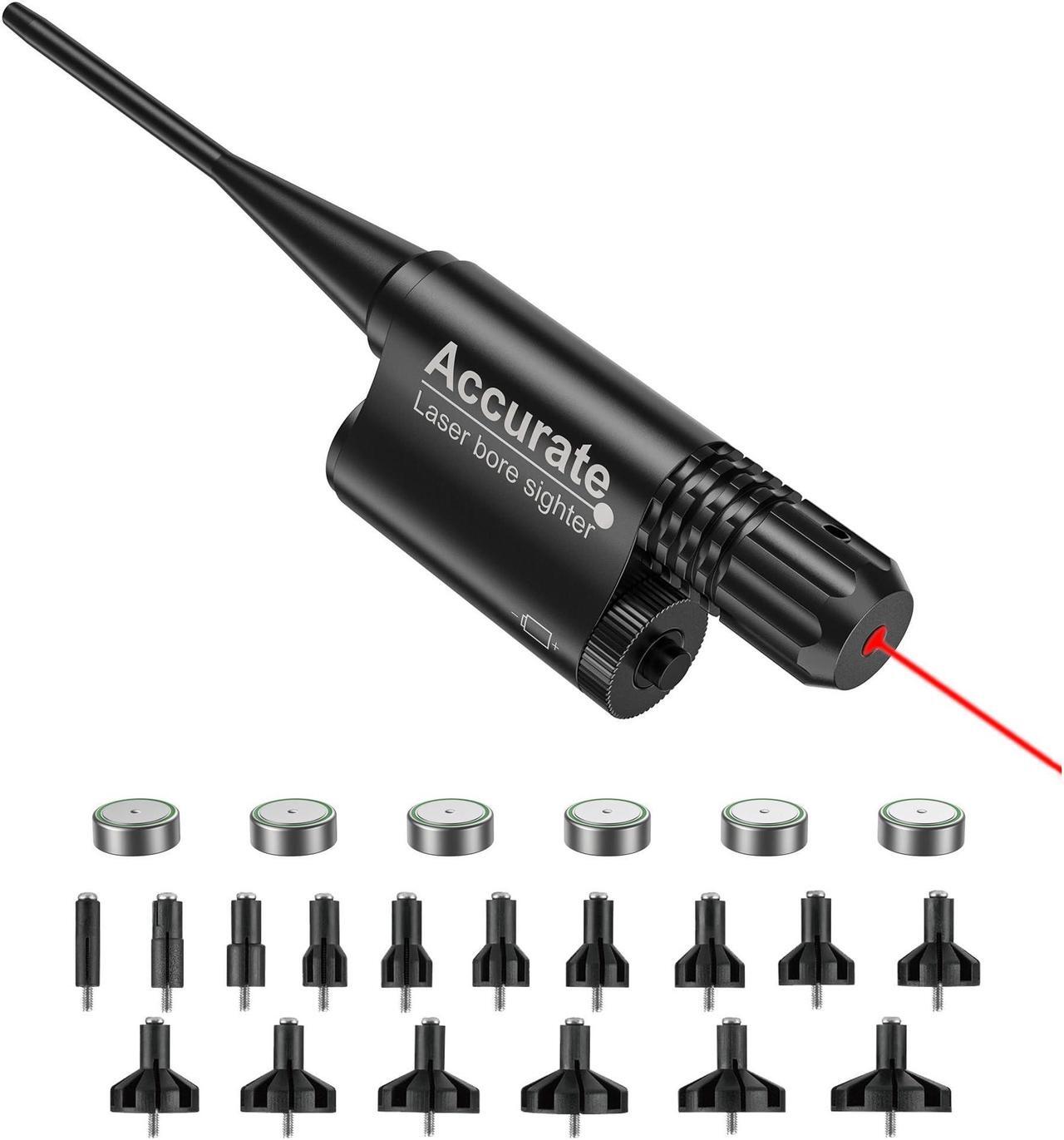 Main image of Bore Sight Kit Red or Green Laser Boresighter for 0.17 to 0.54 Caliber for Hunting or Shooting