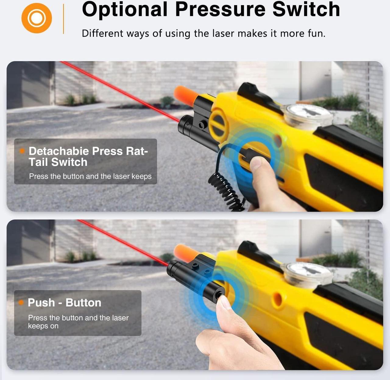Alt view image 2 of 6 - Salt Gun Laser for Bug & A Salt Gun 2.0 and 3.0(Only Laser Sight), Insect Salt Gun Laser with Optional Switch and 2 Set of Batteries
