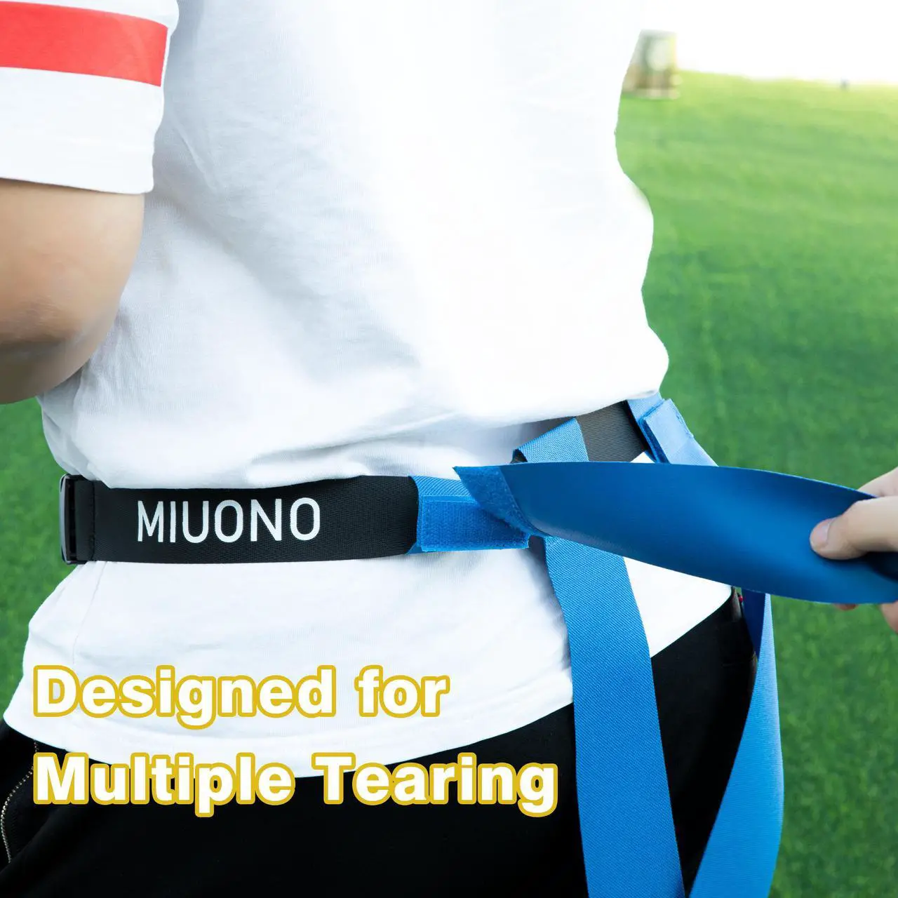 Alt view image 6 of 7 - MIUONO Flag Football Belts for Youth Adult and Kids, Triple Flag Football Set, 14 players