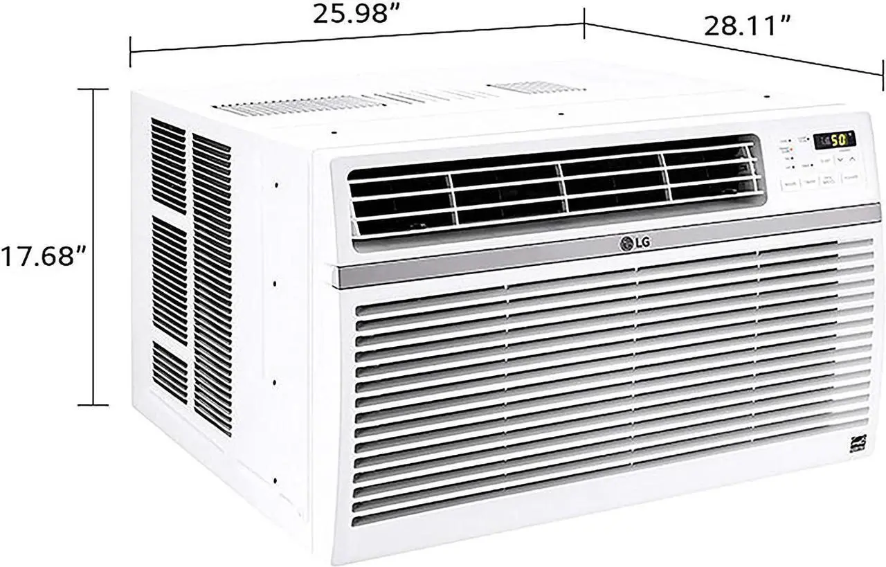 Alt view image 20 of 20 - LG LW1816ER 18000 BTU Window Air Conditioner with Remote Control, White