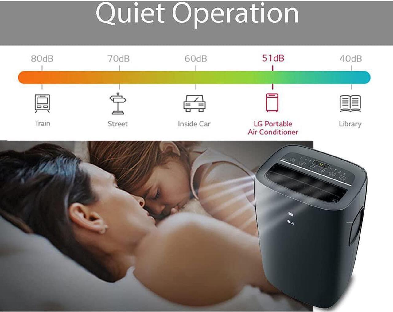 Alt view image 7 of 18 - LG LP0821GSSM 8,000 BTU Smart Wi-Fi Portable Air Conditioner