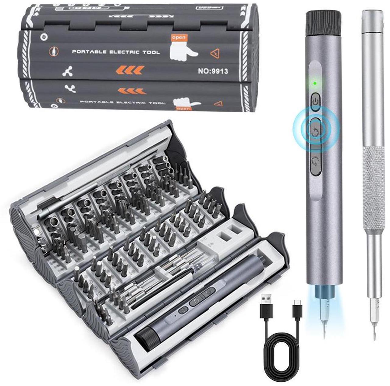 Main image of SUSUMU Notebook precision disassembly maintenance rechargeable electric screwdriver set LED digital display high-end, powerful motor, five-speed torque adjustment,  S2, aluminum alloy