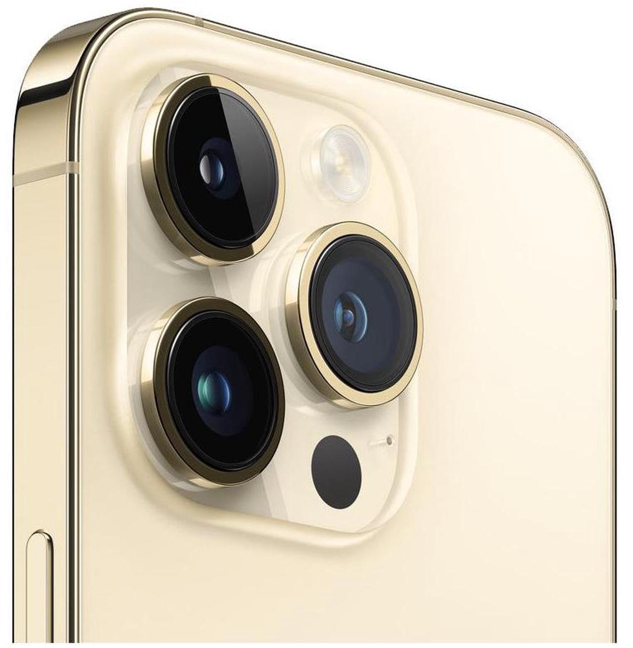 Alt view image 5 of 5 - Apple iPhone 14 PRO MAX 128GB, Refurbished Unlocked Cell Phone, Gold - Very Good Condition (Grade B)
